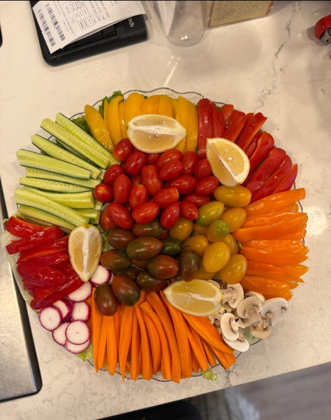 מגש באבי מלכת הירקות קוטר 36
